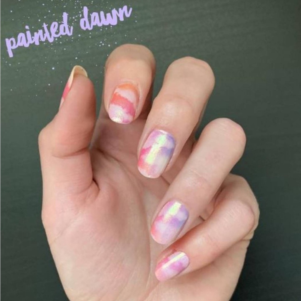 *Retired* Color Street: Painted Dawn | Pastel Pink Clouds Watercolor Purple - Picture 7 of 12